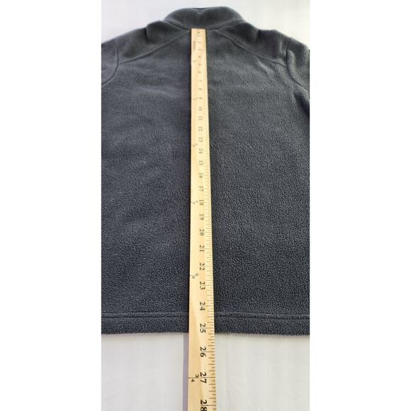 Columbia Sweater Womens Small Black Fleece Pullover 1/4 Snap Mock Neck Jacket - Picture 5 of 10